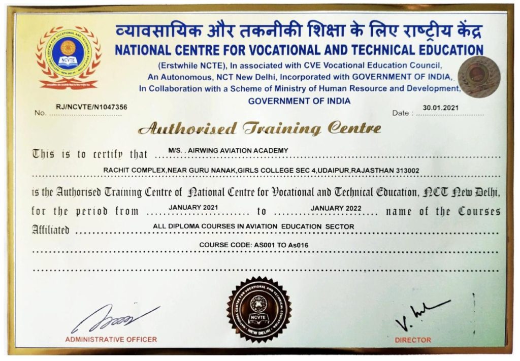 Authorisation Training Centre Certificate